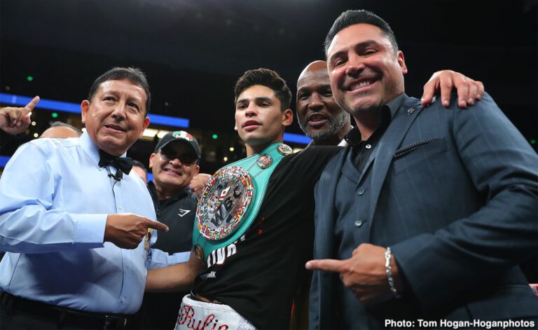 De La Hoya: 'Ryan Garcia vs. Jorge Linares in July at Staples Center in Los Angeles'