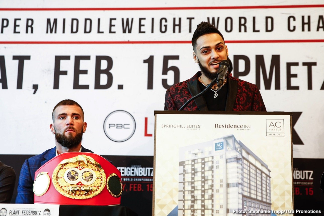 Caleb Plant and Vincent Feigenbutz final press conference quotes for Saturday