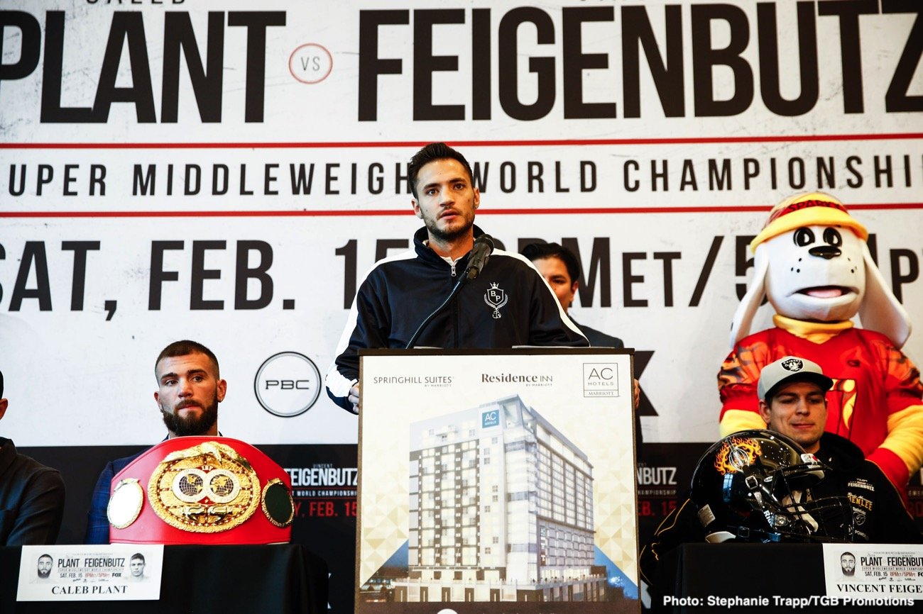 Caleb Plant and Vincent Feigenbutz final press conference quotes for Saturday