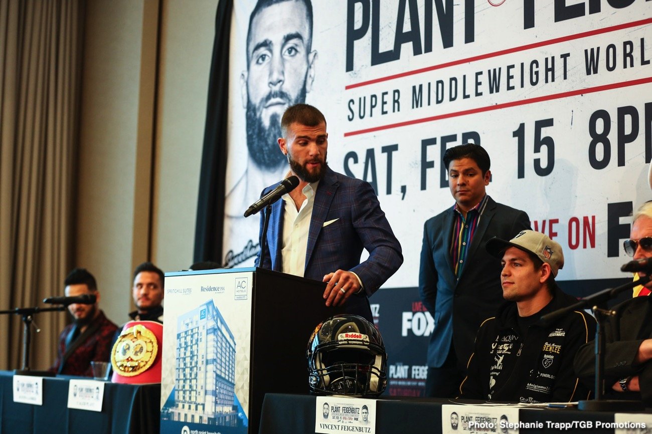 Caleb Plant and Vincent Feigenbutz final press conference quotes for Saturday