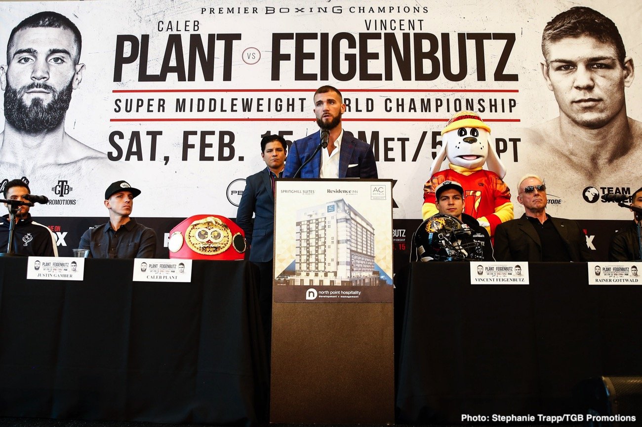 Caleb Plant and Vincent Feigenbutz final press conference quotes for Saturday