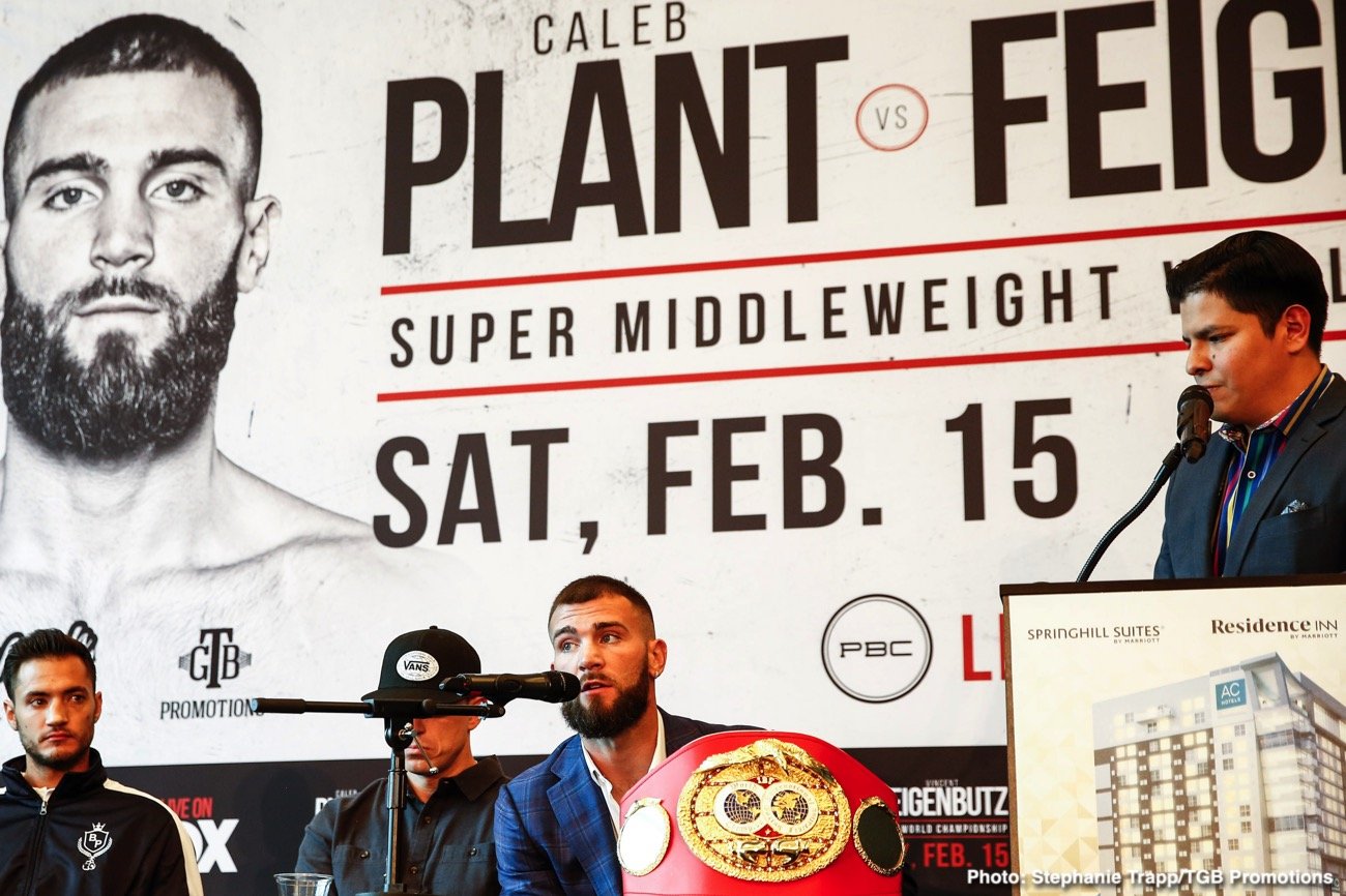 Caleb Plant and Vincent Feigenbutz final press conference quotes for Saturday