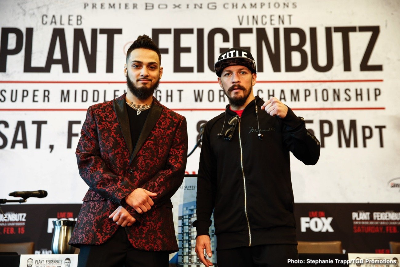 Caleb Plant and Vincent Feigenbutz final press conference quotes for Saturday