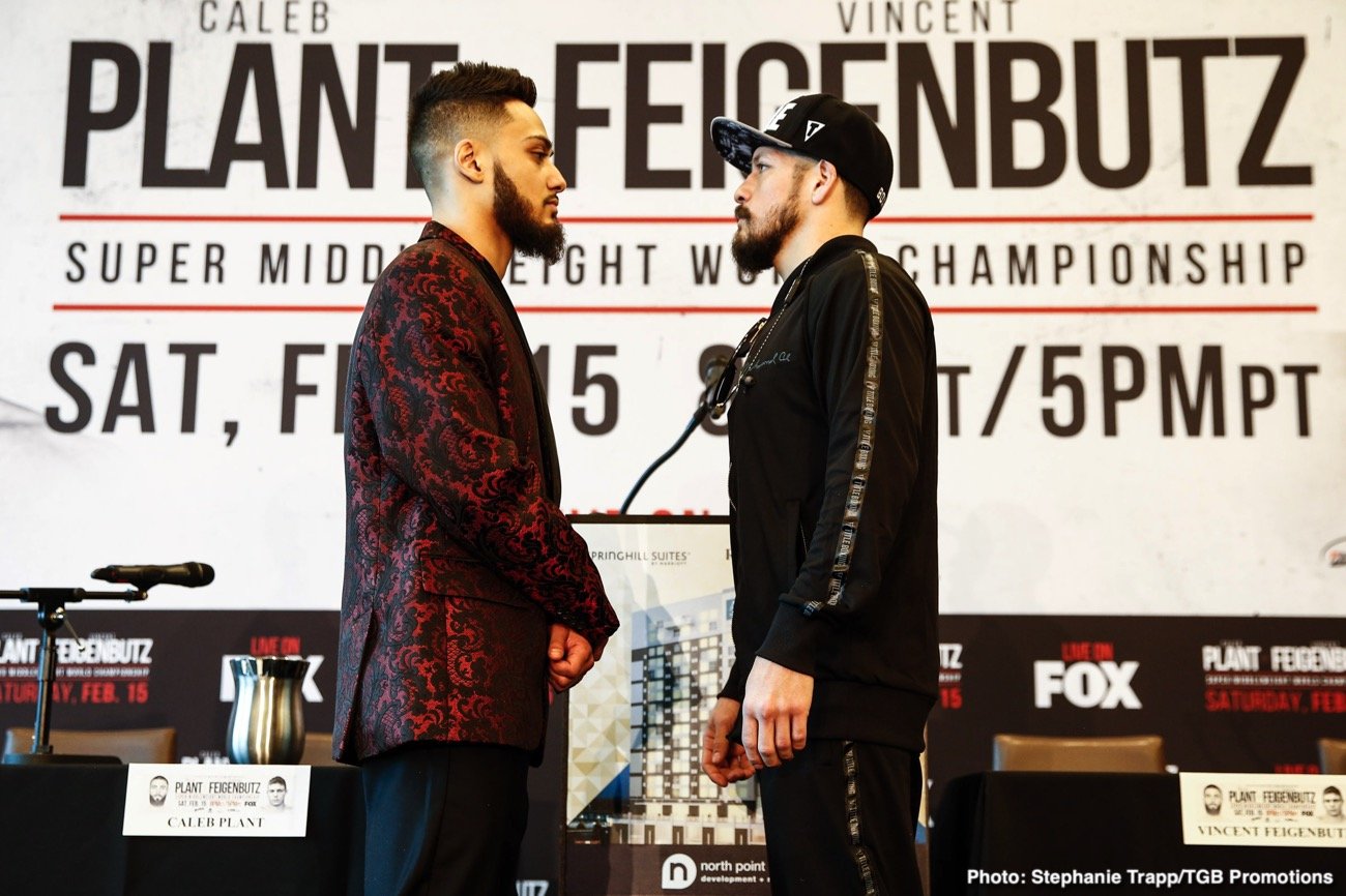 Caleb Plant and Vincent Feigenbutz final press conference quotes for Saturday