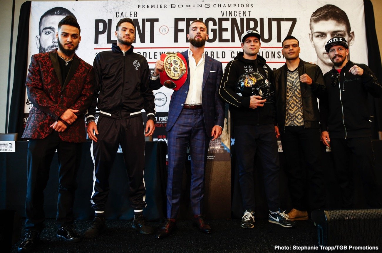 Caleb Plant and Vincent Feigenbutz final press conference quotes for Saturday