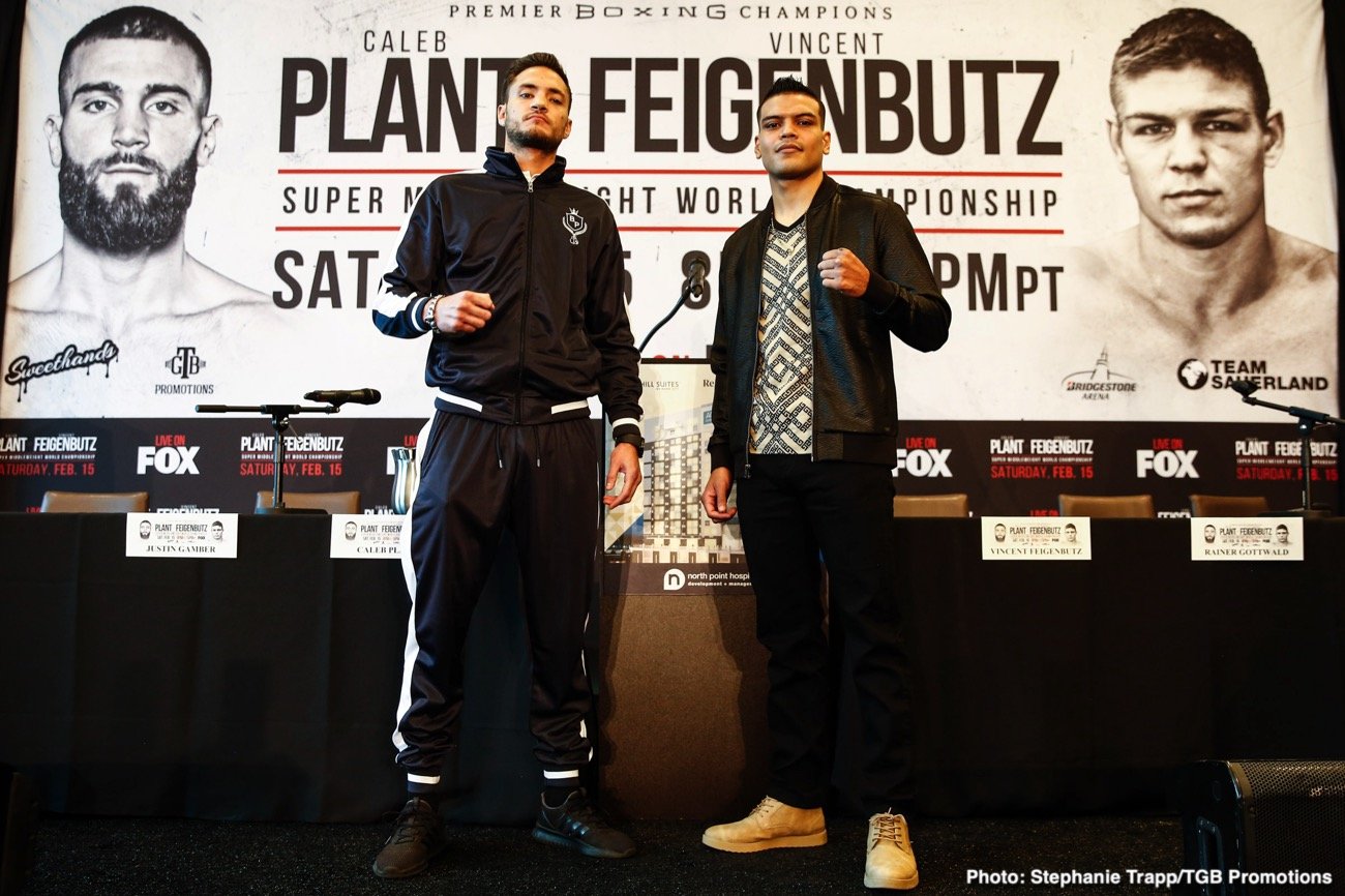 Caleb Plant and Vincent Feigenbutz final press conference quotes for Saturday
