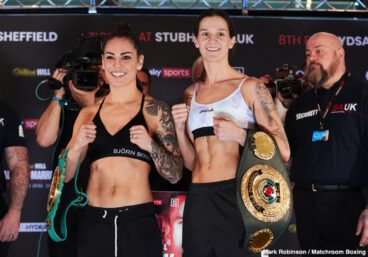 Eva Wahlstrom and Terri Harper Weigh In Dave Allen, Eva Wahlstrom, Kell Brook, Mark DeLuca, Terri Harper - https://youtu.be/gOU5ekWyhaI?t=1101