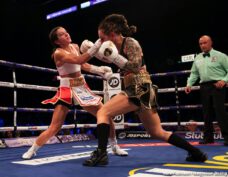Eva Wahlstrom vs Terri Harper David Allen, Dorian Darch, Eddie Hearn, Kell Brook, Kid Galahad, Mark DeLuca - Kell Brook (39-2, 27 KOs) looked as good as new on Saturday night in returning from a 14 month layoff to crush his over-matched opponent Mark DeLuca (24-2, 13 KOs) in stopping him in the 7th round at the FlyDSA Arena in Sheffield, England.