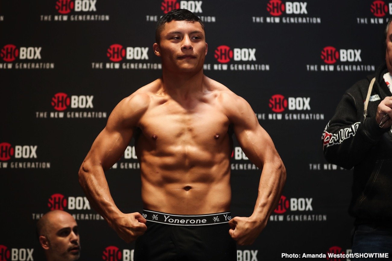 Thomas Mattice - Isaac Cruz - ShoBox Weigh-In Results