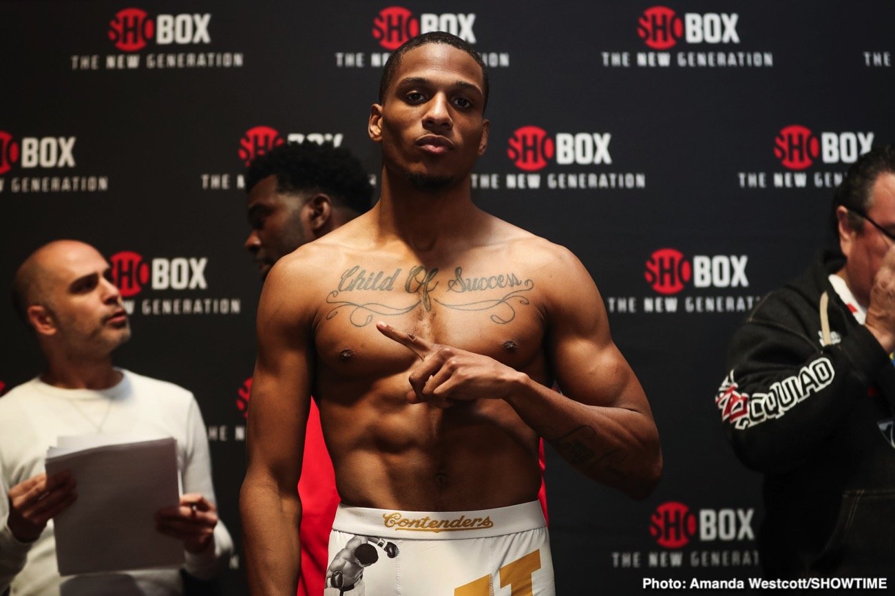 Thomas Mattice - Isaac Cruz - ShoBox Weigh-In Results