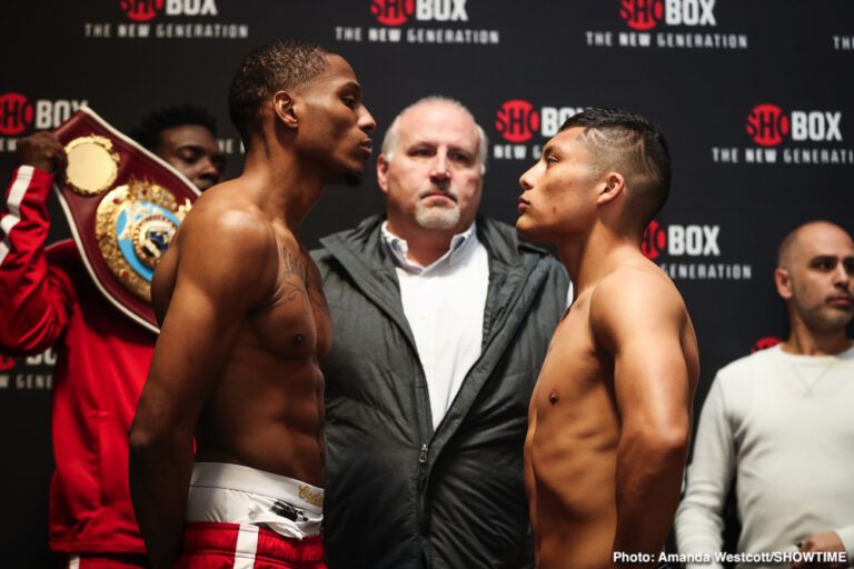 Thomas Mattice - Isaac Cruz - ShoBox Weigh-In Results