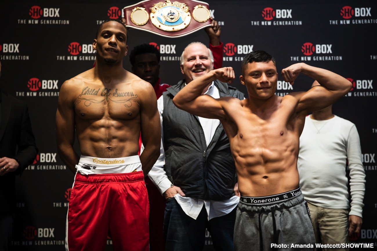 Thomas Mattice - Isaac Cruz - ShoBox Weigh-In Results