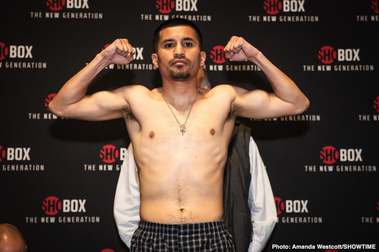 Thomas Mattice - Isaac Cruz - ShoBox Weigh-In Results