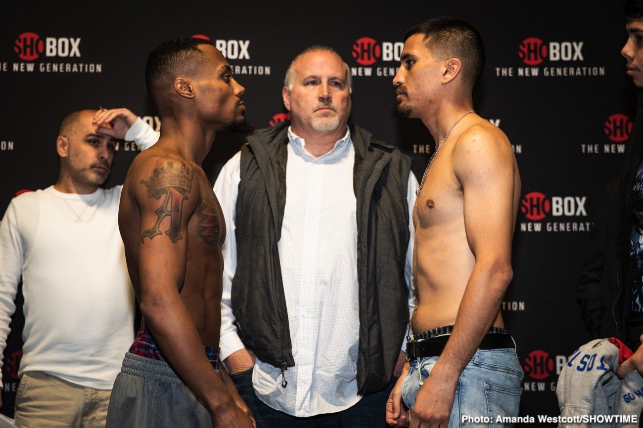 Thomas Mattice - Isaac Cruz - ShoBox Weigh-In Results