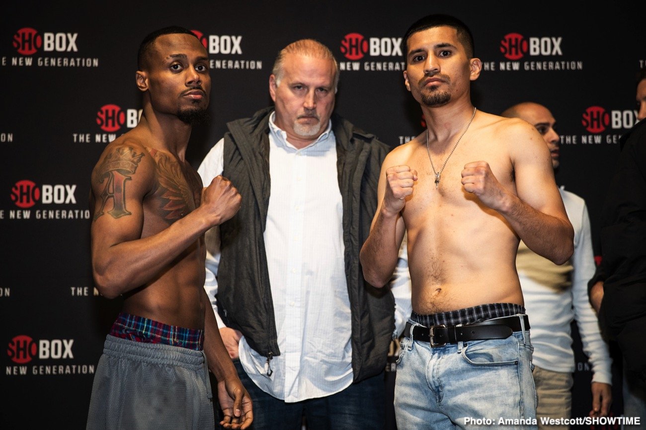 Thomas Mattice - Isaac Cruz - ShoBox Weigh-In Results
