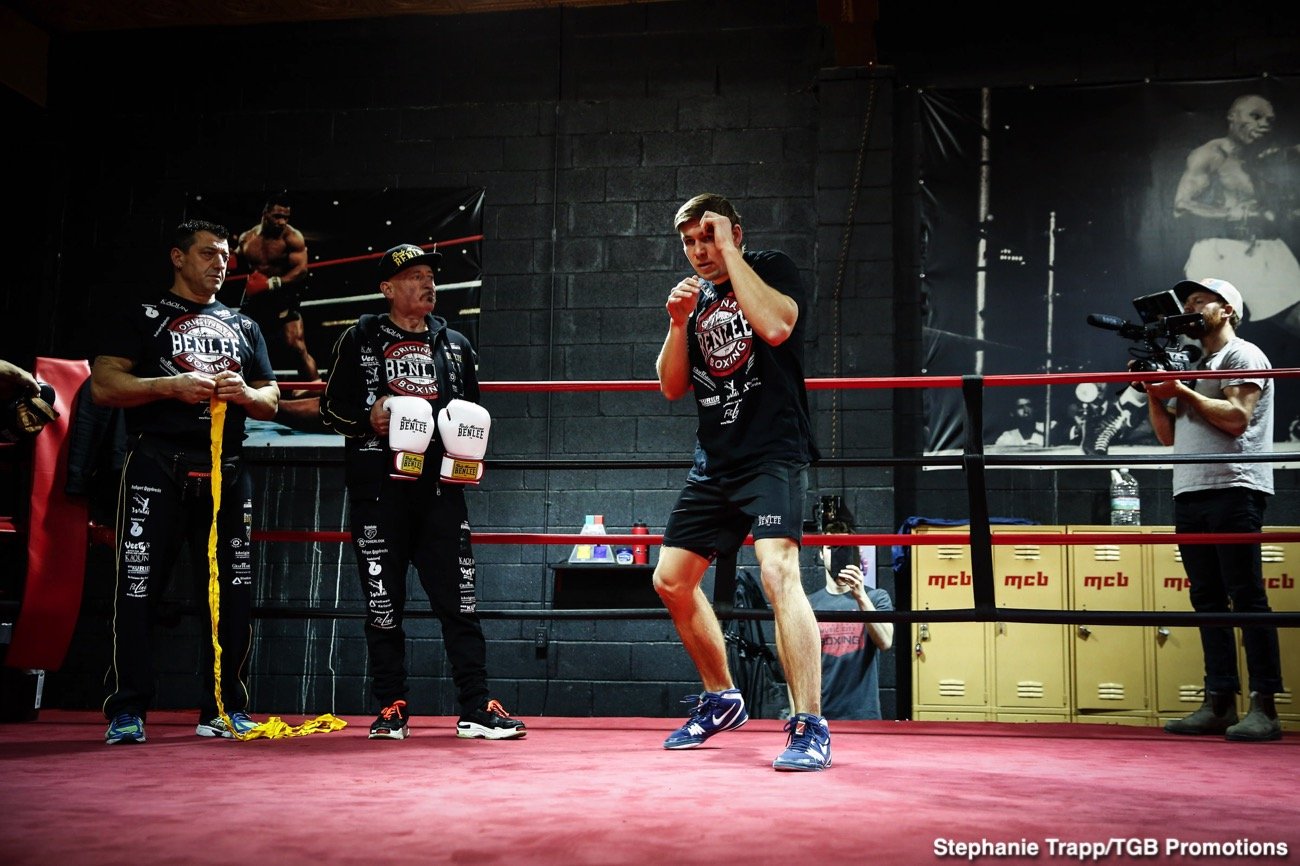 Plant vs Feigenbutz: Media workout quotes for their clash on Saturday