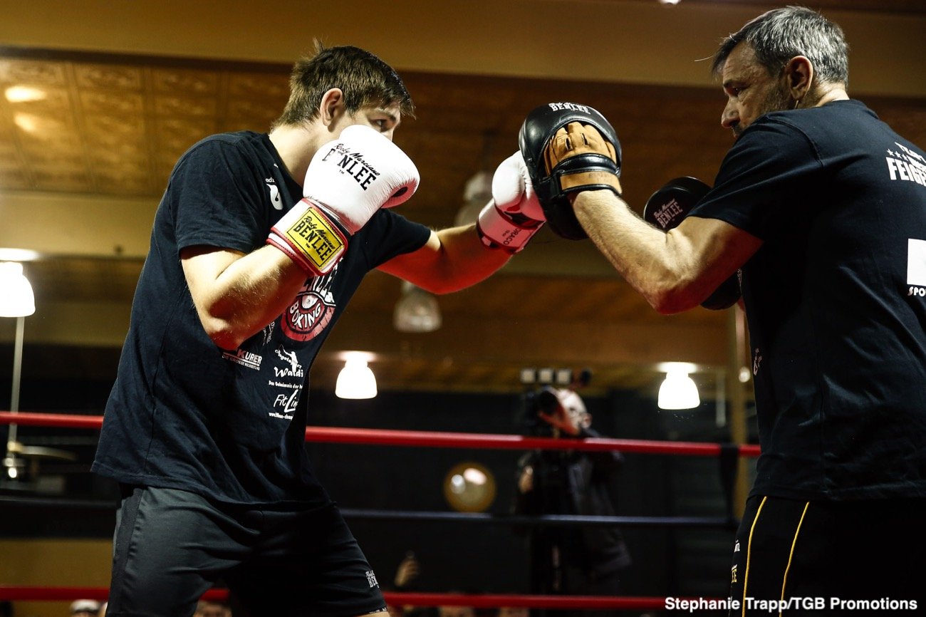 Plant vs Feigenbutz: Media workout quotes for their clash on Saturday