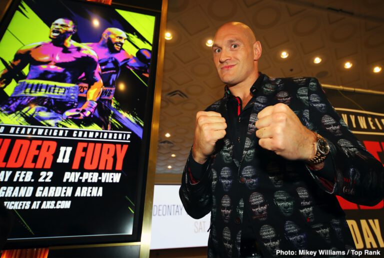 Deontay Wilder, Tyson Fury Arrive at MGM Grand in Las Vegas
