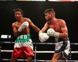 Martin J Ward vs Jesus Amparan David Allen, Dorian Darch, Eddie Hearn, Kell Brook, Kid Galahad, Mark DeLuca - Kell Brook (39-2, 27 KOs) looked as good as new on Saturday night in returning from a 14 month layoff to crush his over-matched opponent Mark DeLuca (24-2, 13 KOs) in stopping him in the 7th round at the FlyDSA Arena in Sheffield, England.