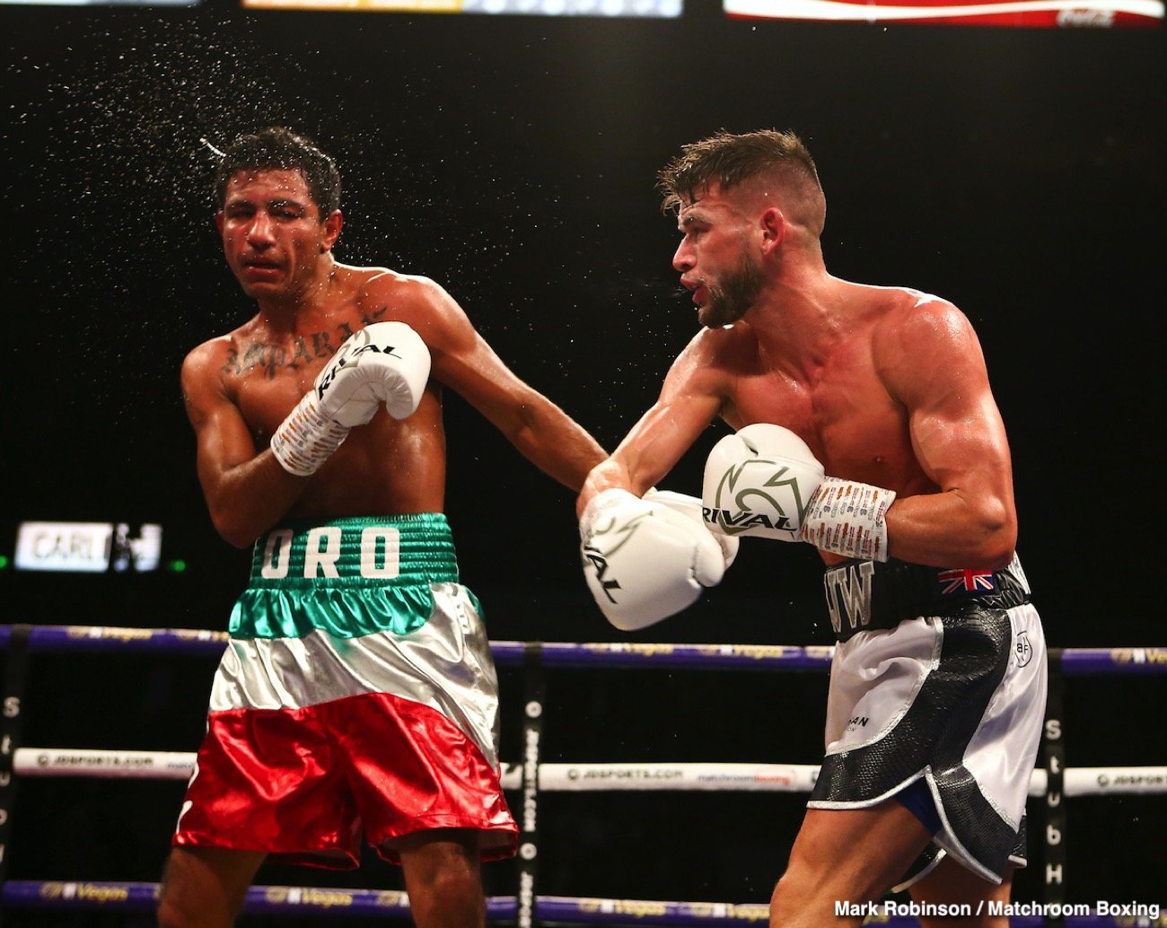 Boxing photo: David Allen, Eddie Hearn, Kell Brook, Kid Galahad image Brook stops DeLuca - Sheffield Live Updates