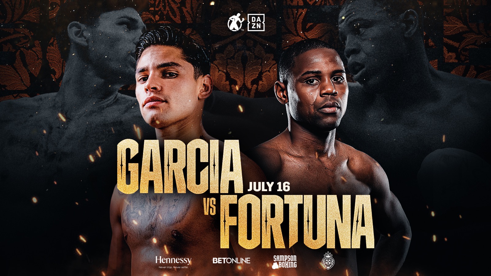 Ryan Garcia vs Fortuna at Crypto Arena in LA on July 16