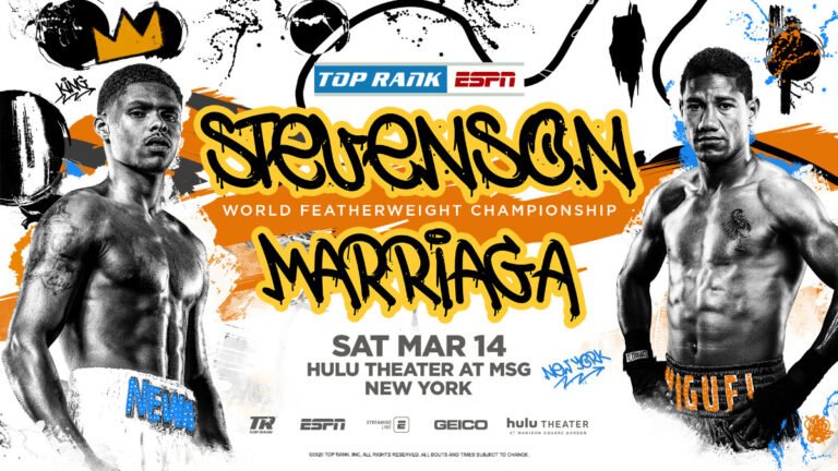 Shakur Stevenson vs. Marriaga & Conlan vs. Preciado on separate shows in March