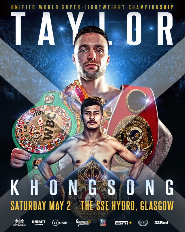 Josh Taylor defends against Apinun Khongsong on May 2