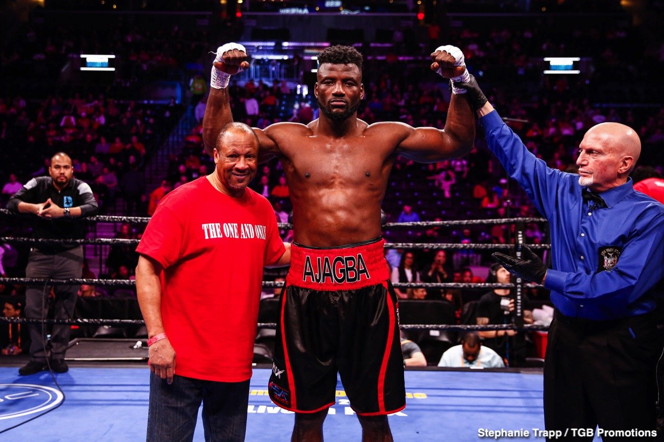 SATURDAY: Efe Ajagba battles Jonnie Rice on September 19