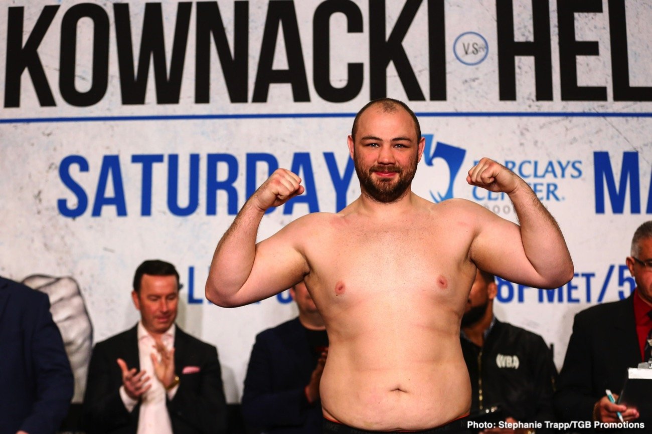 Adam Kownacki 265.2 vs. Robert Helenius 238.8 - Official weights