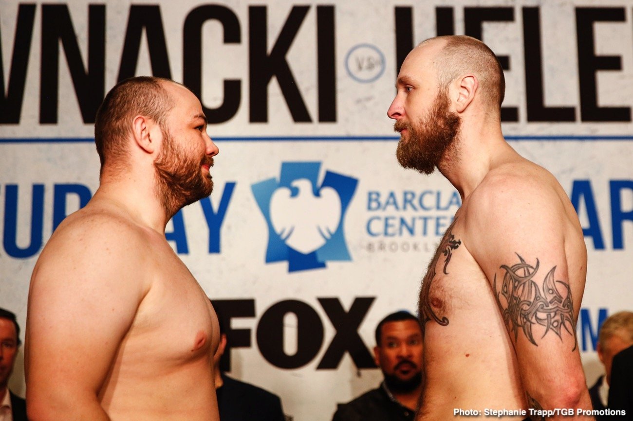 Adam Kownacki 265.2 vs. Robert Helenius 238.8 - Official weights