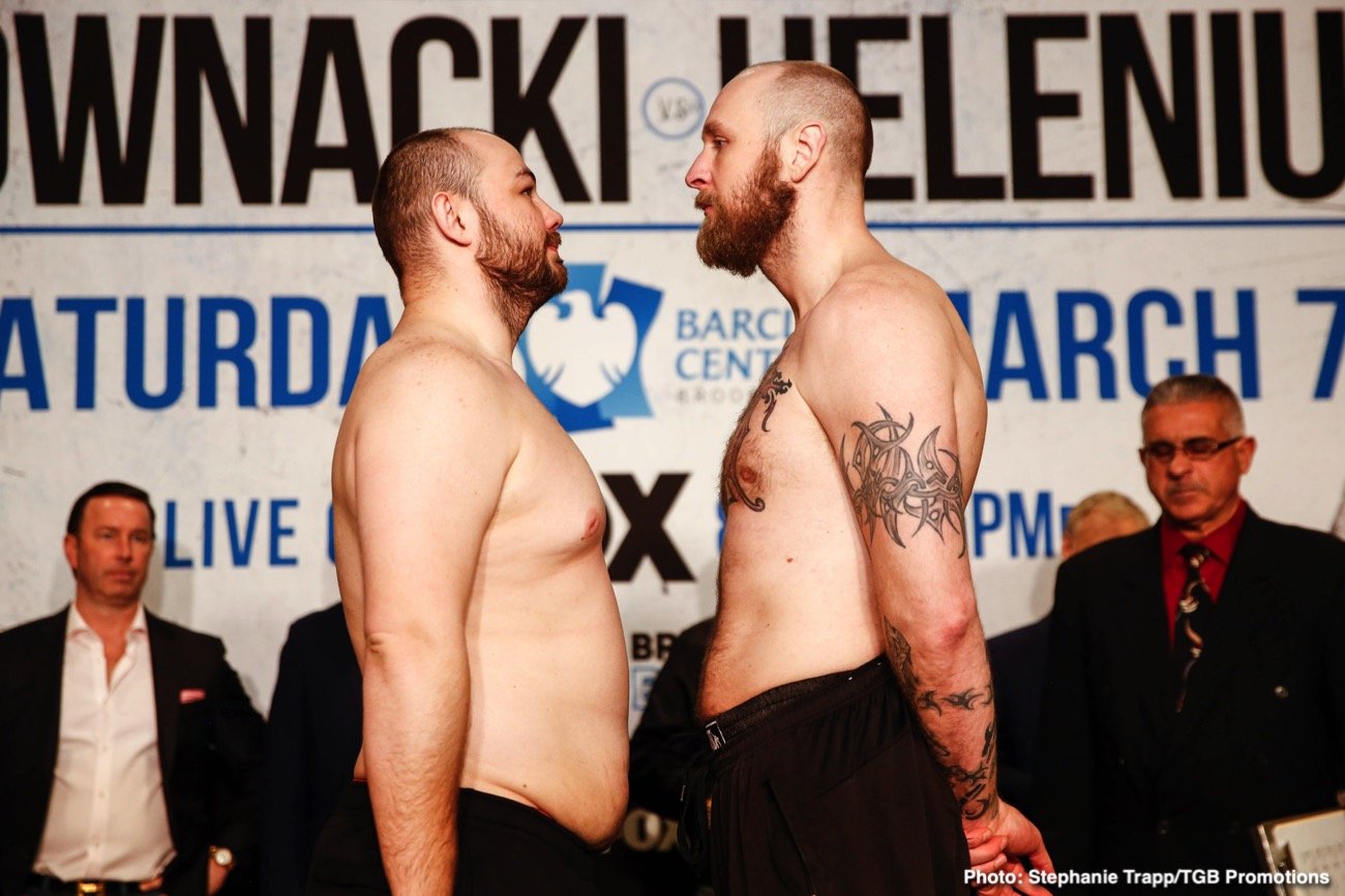 Adam Kownacki 265.2 vs. Robert Helenius 238.8 - Official weights