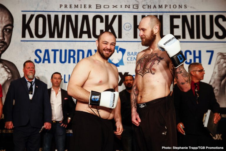 Adam Kownacki 265.2 vs. Robert Helenius 238.8 - Official weights