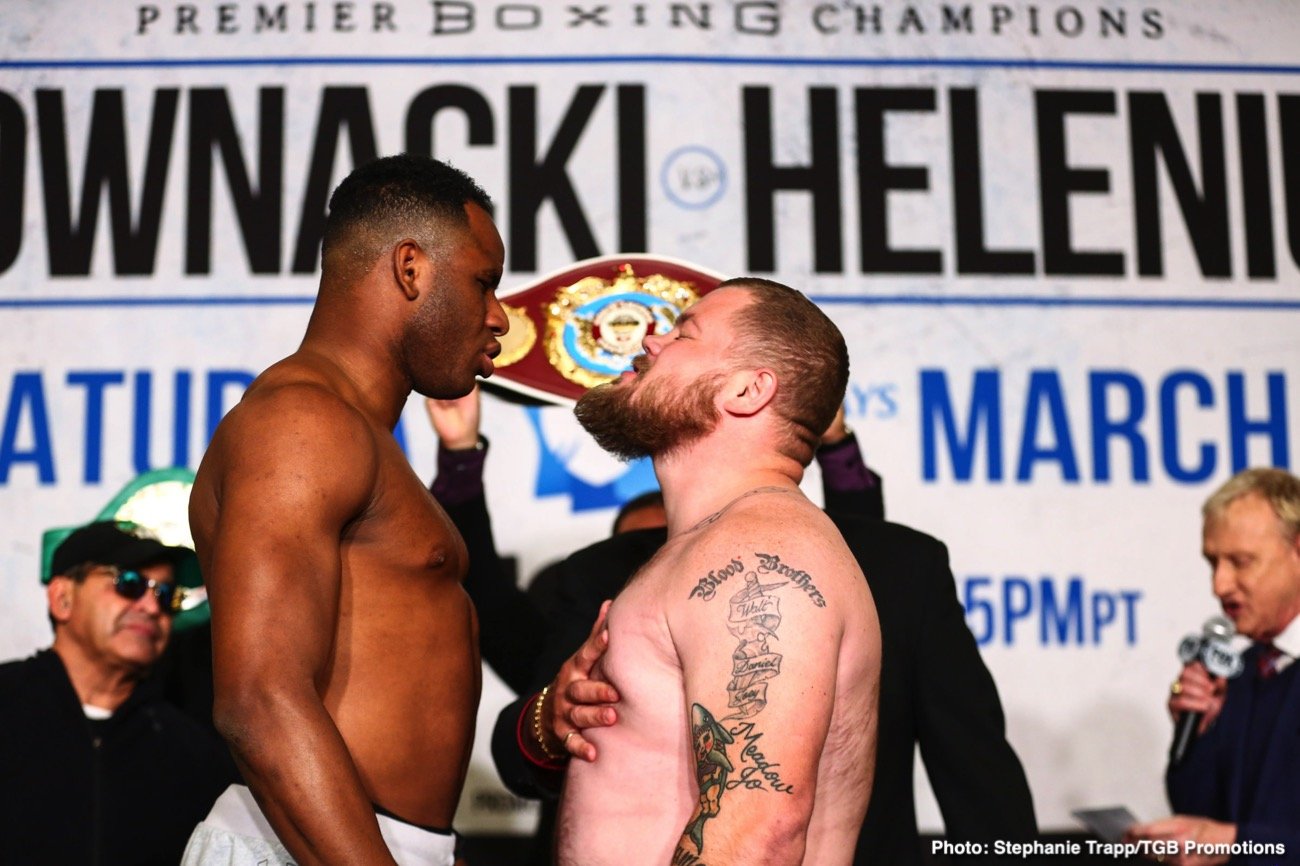 Adam Kownacki 265.2 vs. Robert Helenius 238.8 - Official weights