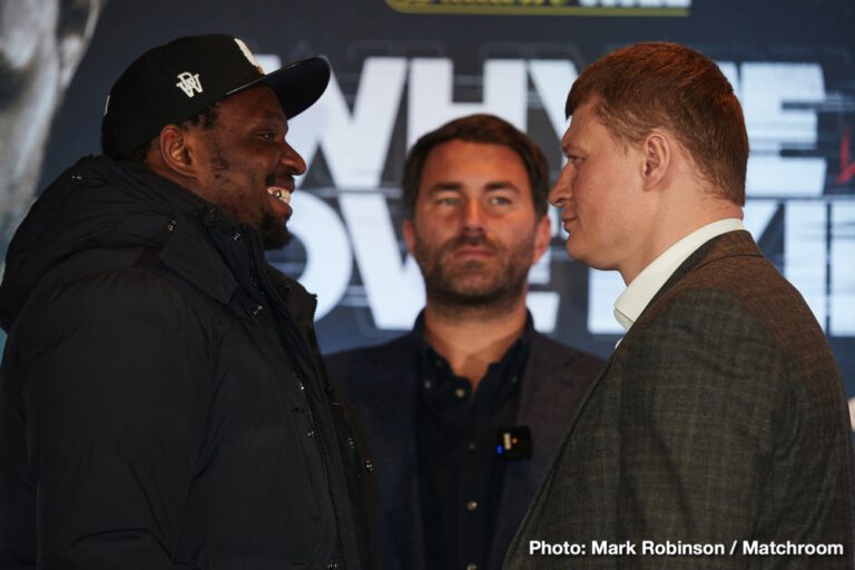 Dillian Whyte and Alexander Povetkin news conference quotes