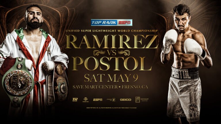 Jose Ramirez vs. Viktor Postol on May 9 on ESPN in Fresno, CA