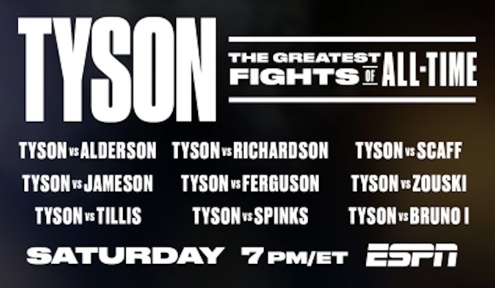 Four Hours of Mike Tyson on ESPN this Saturday