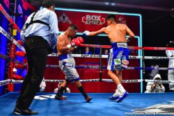 Volvemos con Punch Emanuel Navarrete, Uriel Lopez - Navarrete uses body attack to stop Lopez in the sixth round of featherweight main event