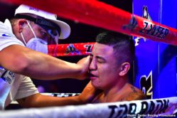 Volvemos con Punch Emanuel Navarrete, Uriel Lopez - Navarrete uses body attack to stop Lopez in the sixth round of featherweight main event