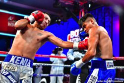 Volvemos con Punch Emanuel Navarrete, Uriel Lopez - Navarrete uses body attack to stop Lopez in the sixth round of featherweight main event