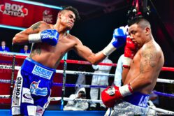 Volvemos con Punch Emanuel Navarrete, Uriel Lopez - Navarrete uses body attack to stop Lopez in the sixth round of featherweight main event