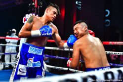 Volvemos con Punch Emanuel Navarrete, Uriel Lopez - Navarrete uses body attack to stop Lopez in the sixth round of featherweight main event