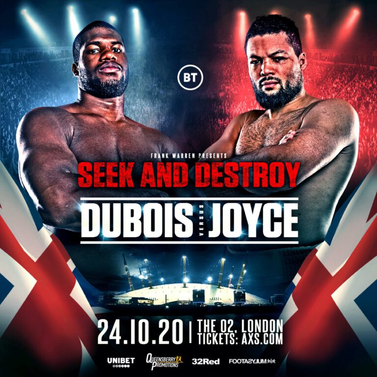 Daniel Dubois vs Joe Joyce in London on October 24