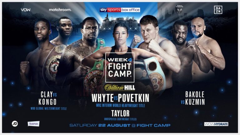 Matchroom Fight Camp Launches On August 1