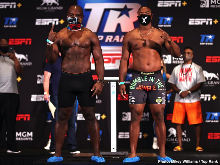 Carlos Takam vs Jerry Forrest Official ESPN Weigh In Results