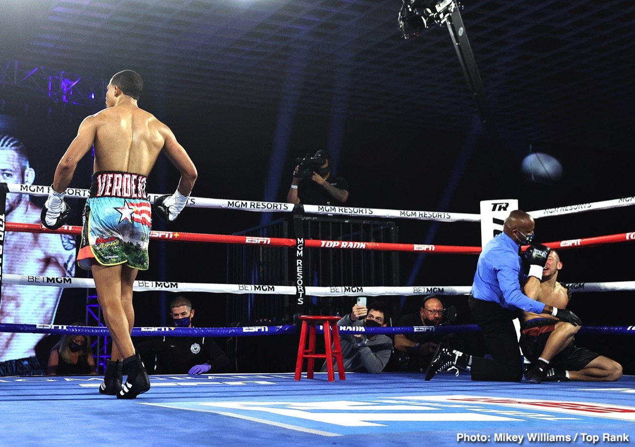 Felix Verdejo, Jared Anderson boxing image / photo