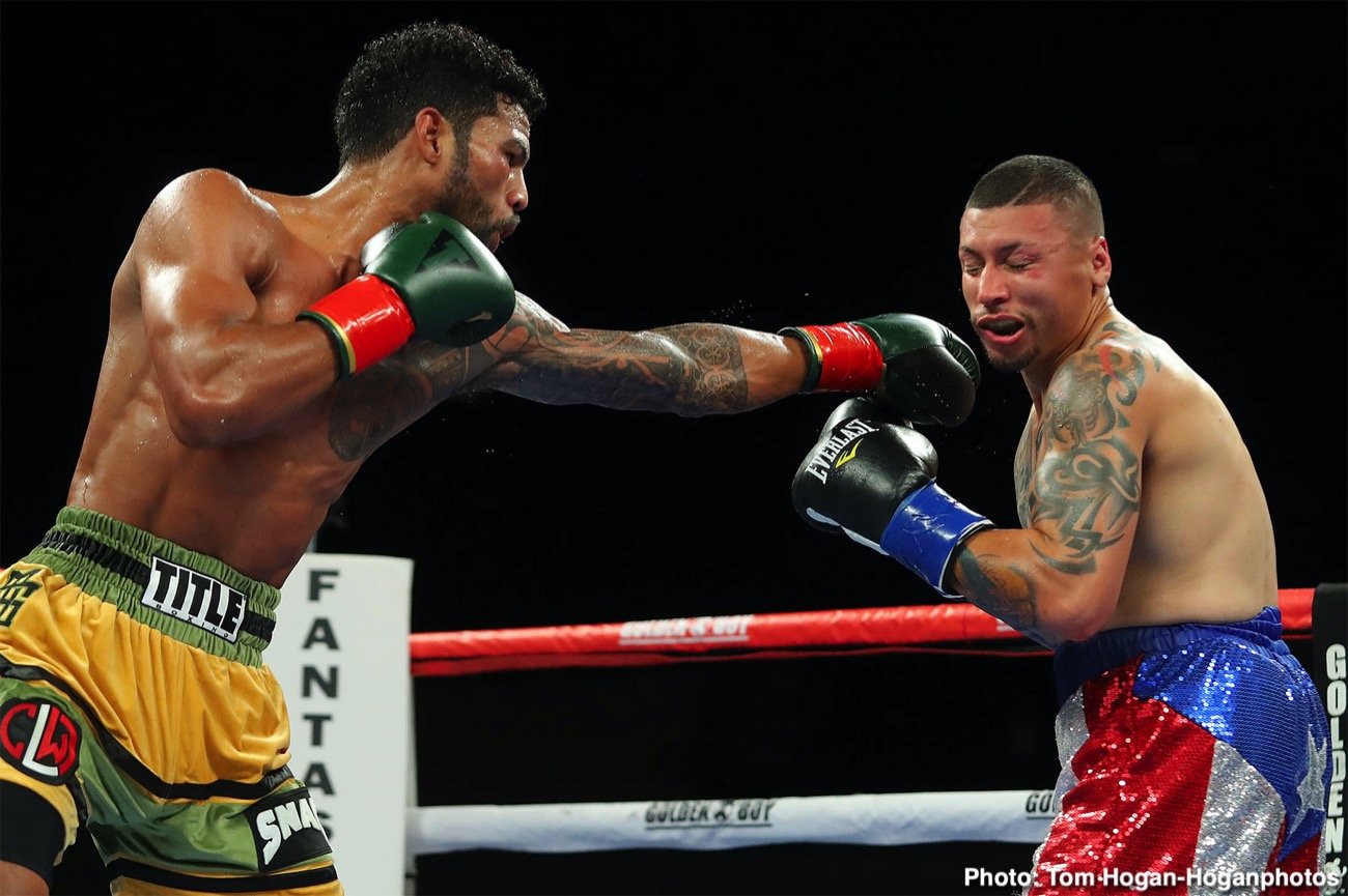 Boxing photo: Samuel Vargas, Vergil Ortiz Jr. image Photos: Vergil Ortiz Jr. smashes Vargas, Mosley Jr. Defeats Ramos