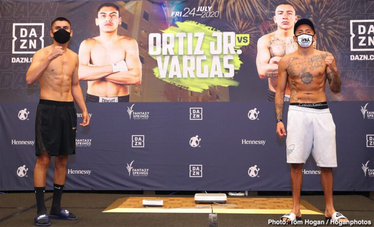 Vergil Ortiz Jr. vs Samuel Vargas DAZN Weigh In Results
