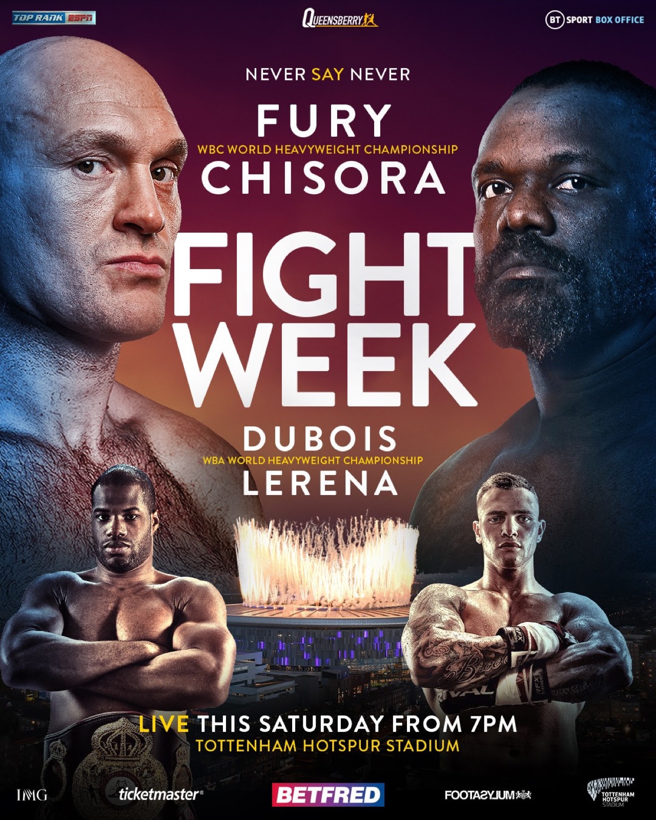 Fury - Chisora 3: Full Schedule & Card, Fight Time