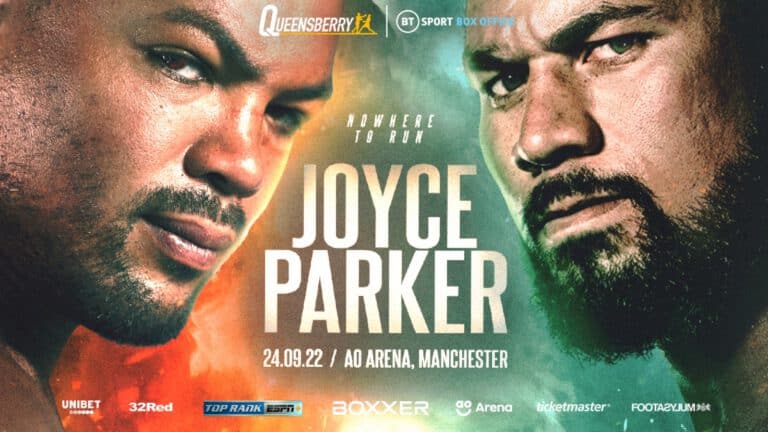 Joseph Parker - Joe Joyce Fight Will Contest WBO Interim Heavyweight Belt