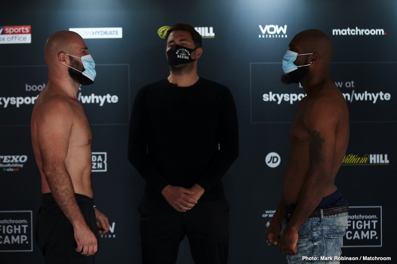 WATCH LIVE: Dillian Whyte vs. Alexander Povetkin - Katie Taylor vs Persoon II Weigh In